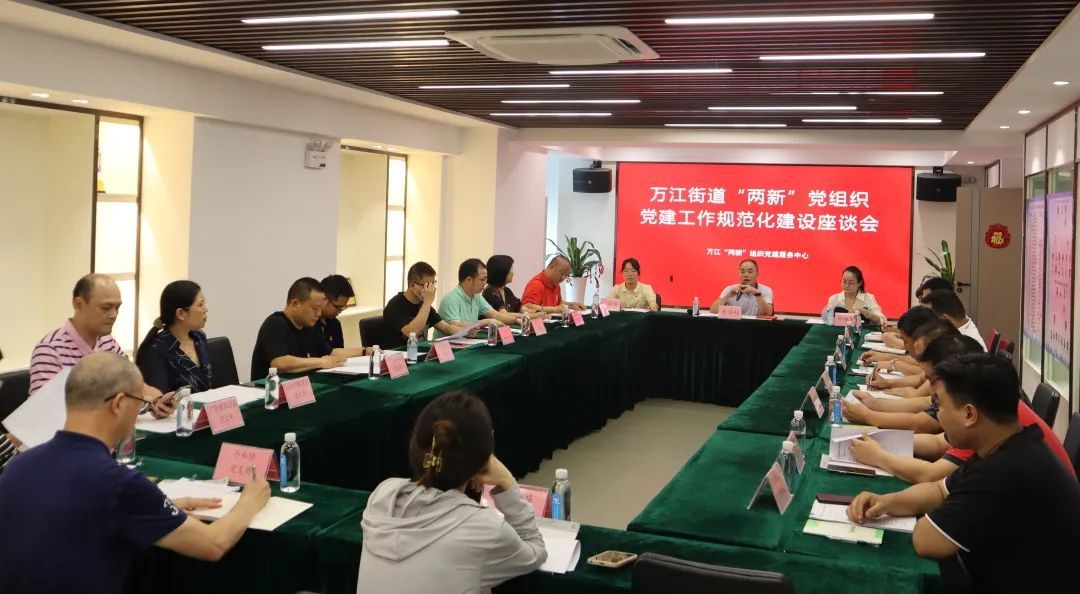 我会党支部代表参加万江街道“两新”党组织党建工作规范化建设座谈会